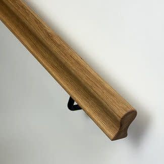 Eiken houten trapleuning | Sleutelgat (44x75 mm)