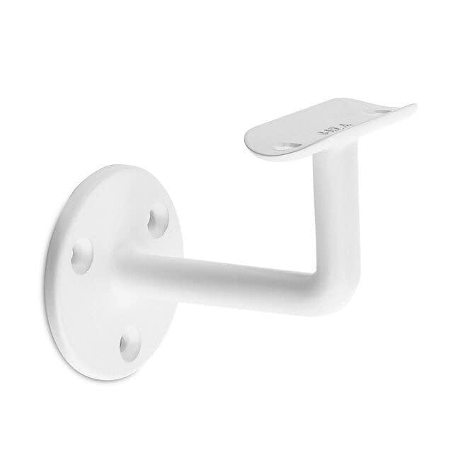Witte leuningdrager Model A (montage met schroeven)
