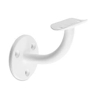 Witte leuningdrager Model E (montage met schroeven)