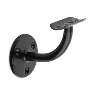 Zwarte leuningdrager Model E (montage met schroeven) Zwarte leuningdrager Model E (montage met schroeven)