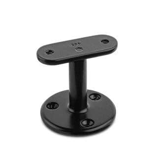 Zwarte leuningdrager Model H (montage met schroeven) Zwarte leuningdrager Model H (montage met schroeven)