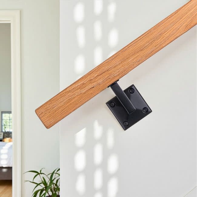 Zwarte leuningdrager - Model I  (montage met schroeven)