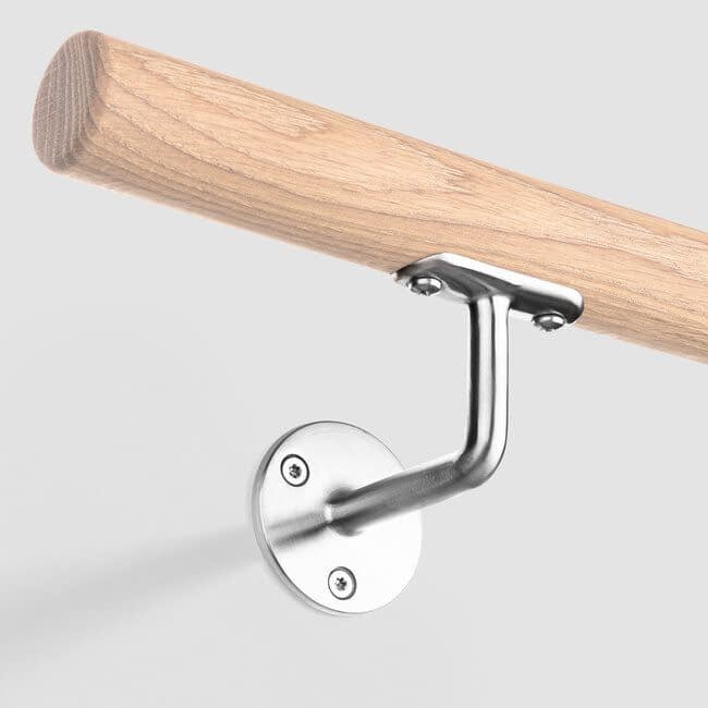 RVS leuningdrager - Model A (montage met schroeven)