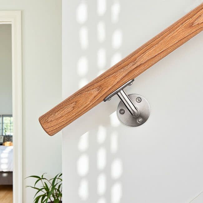 RVS leuningdrager - Model A (montage met schroeven)