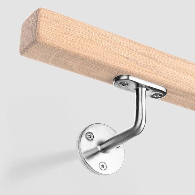 RVS leuningdrager - Model B (montage met schroeven)