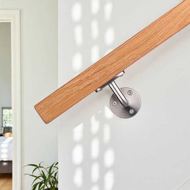 RVS leuningdrager - Model B (montage met schroeven)