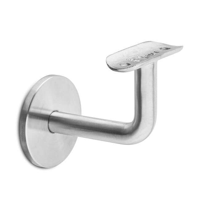 RVS leuningdrager - Model C (blinde montage met stokeind)