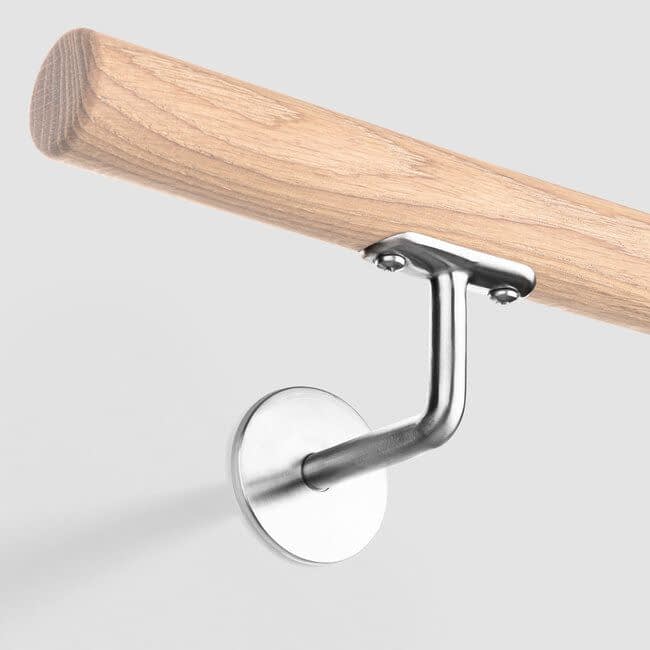 RVS leuningdrager - Model C (blinde montage met stokeind)