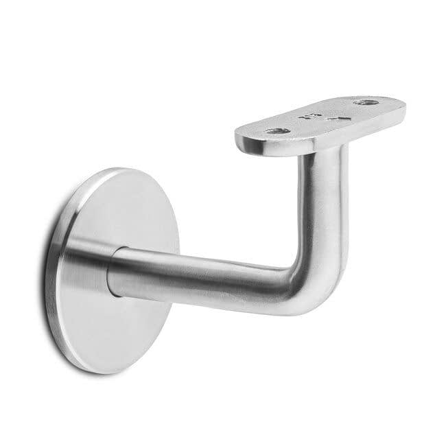 RVS leuningdrager - Model D (blinde montage met stokeind)