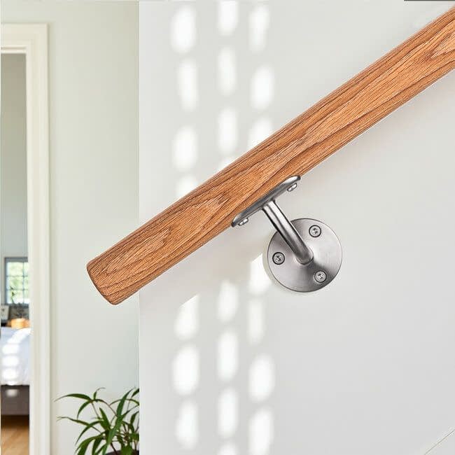 RVS leuningdrager - Model E  (montage met schroeven)