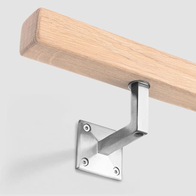 RVS leuningdrager - Model I (montage met schroeven)