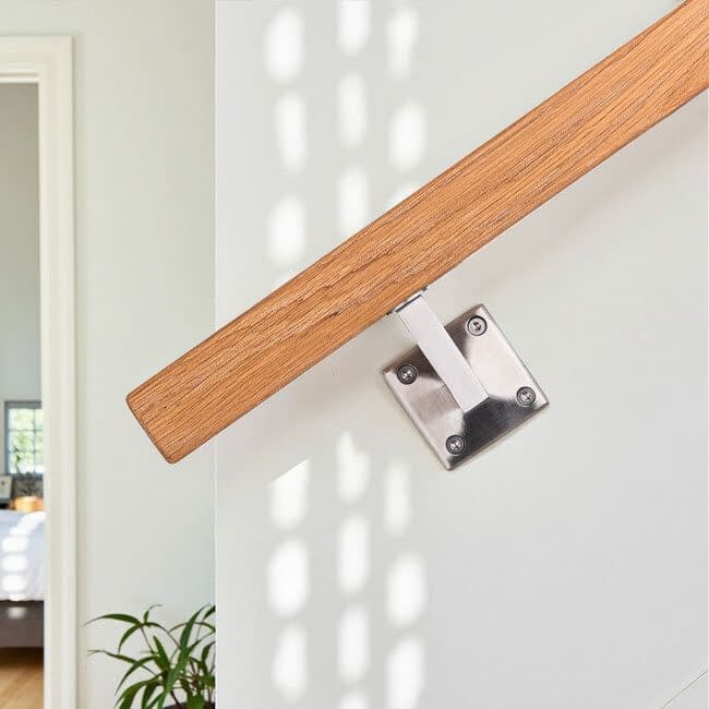 RVS leuningdrager - Model I (montage met schroeven)