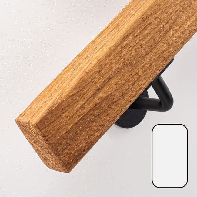 Eiken houten trapleuning | Rechthoekig (38x67 mm)