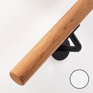 Eiken houten trapleuning | Rond (38 mm)