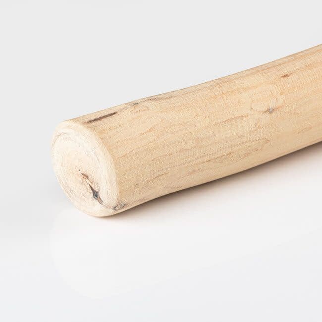 Houten boomstam trapleuning - White Wash