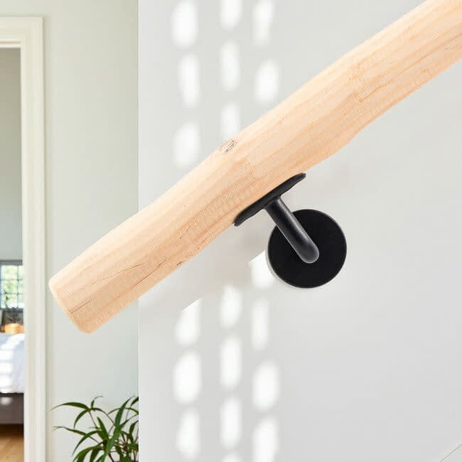 Houten boomstam trapleuning - Naturel