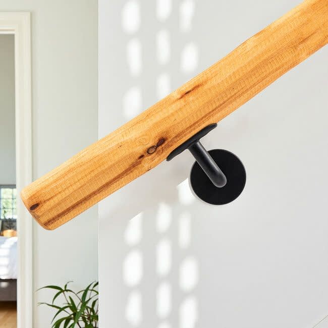 Houten boomstam trapleuning - Oak