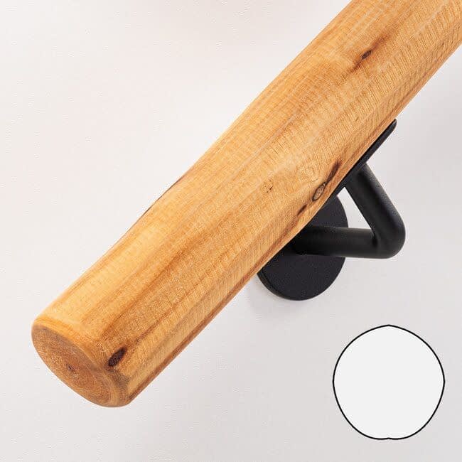 Houten boomstam trapleuning - Oak