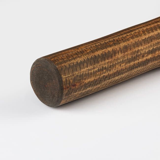 Houten boomstam trapleuning - Dark Oak