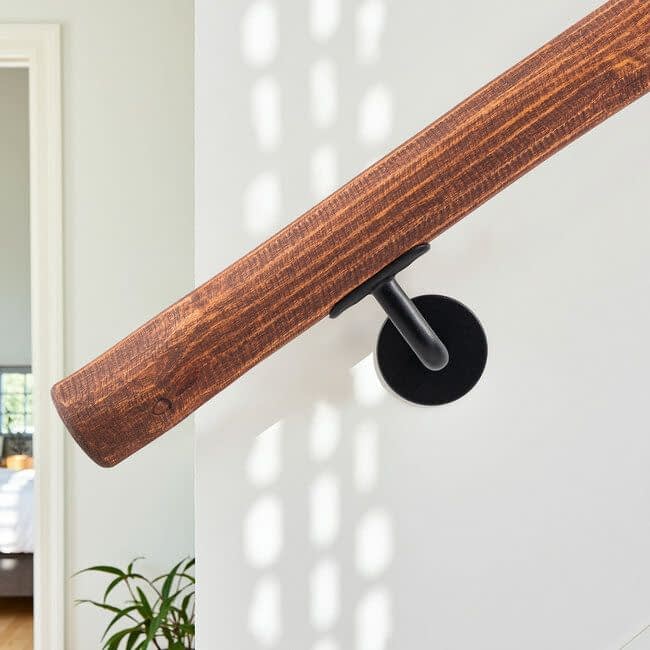 Houten boomstam trapleuning - Mahogany