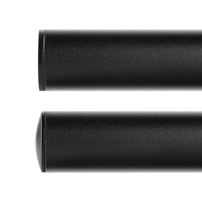 Zwarte stalen (rvs) trapleuning | Rond (42,4 mm)