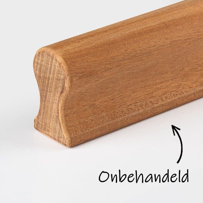 Mahonie houten trapleuning | Sleutelgat (44x75 mm)