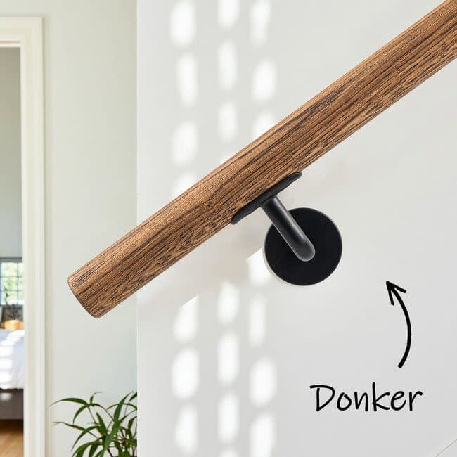 Eiken houten trapleuning | Rond (38 mm)