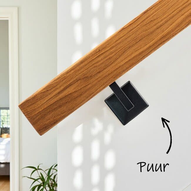 Eiken houten trapleuning | Rechthoekig (38x67 mm)