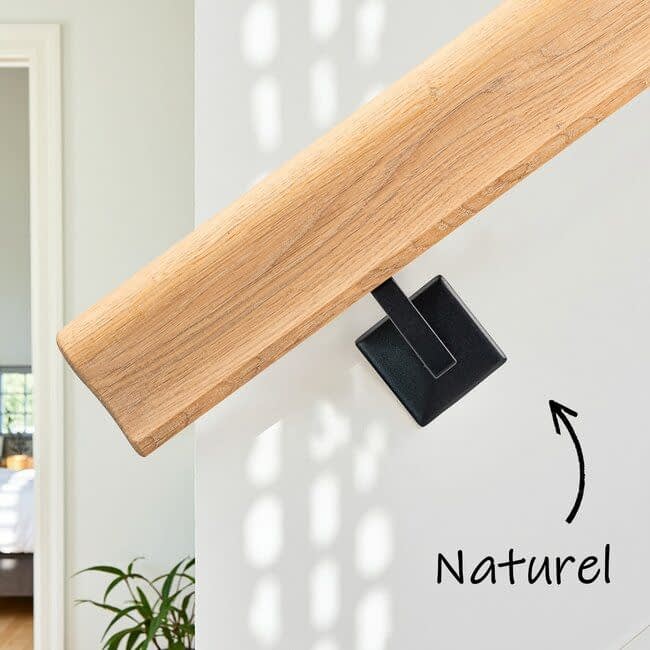 Eiken houten trapleuning | Sleutelgat (44x75 mm)