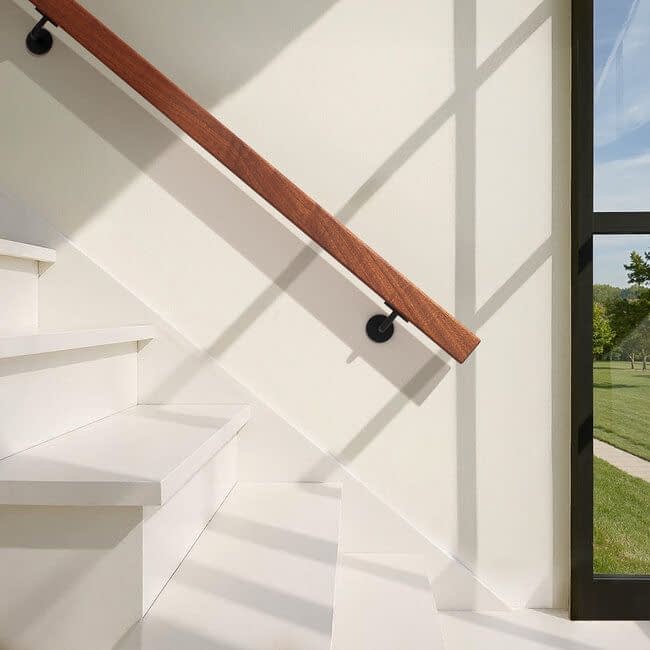 Mahonie houten trapleuning | Rechthoekig (38x67 mm)