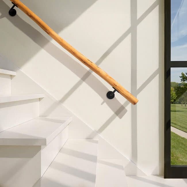 Houten boomstam trapleuning - Oak