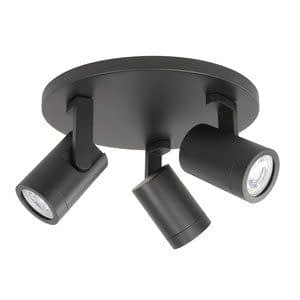 Spot HALO Zwart 3 Lichts GU10 Ø 25cm