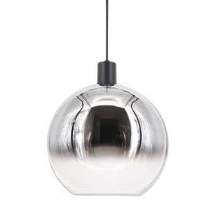 Artdelight Hanglamp Rosario Glas Chroom & Helder 30cm