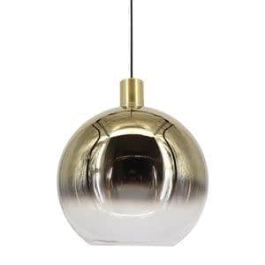 Artdelight Hanglamp Rosario Glas Goud & Helder 30cm
