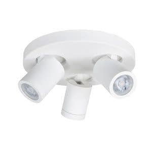 Spot Oliver Mat Wit 3 lichts IP44  Ø 25cm