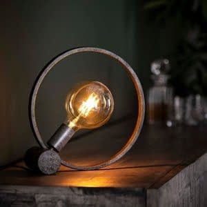 Tafellamp  Circular Old Silver 30cm Ø