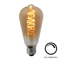 Highlight Hanglamp Marrone Beige/Amber Ovaal 7-lichts