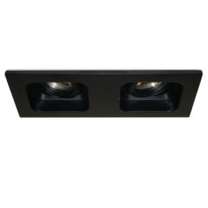 Inbouwspot Moggio Zwart GU10   2 Lichts