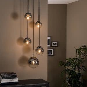 Hanglamp Bubble Shaded 5 Lichts 45cm Ø