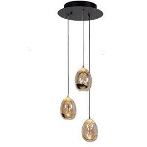 Highlight Hanglamp Golden Egg 3 Lichts 25cm Ø Led