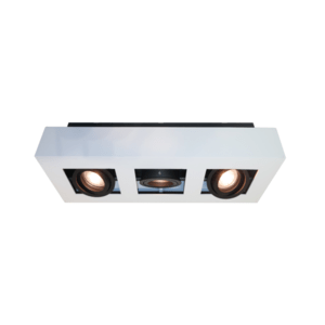 Spot Bosco Wit Zwart 3 Lichts  GU10