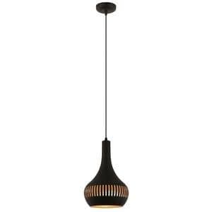 Freelight Hanglamp Canna Zwart - Goud 1 Lichts E27