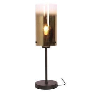 Freelight Tafellamp Ventotto Zwart & Gold Glas 58cm