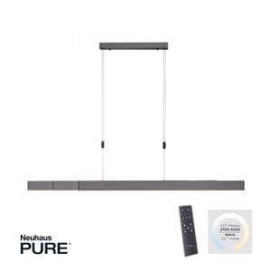 Neuhaus PURE® Hanglamp PURE MOTO e-Slide Grey LED L 120-200cm