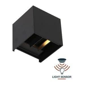Buitenlamp Logan Zwart Led incl. Light Sensor