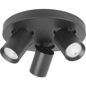 Highlight Spot Oliver Mat Zwat 3 lichts GU10 Ø 25cm