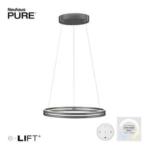 Neuhaus PURE® Neuhaus PURE-MOTO-E-LOOP Hanglamp E-Lift  Grey