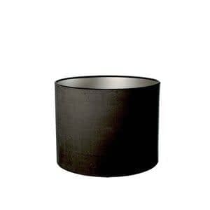 Het Kappenatelier Lampenkap Cilinder Short Velvet  Black Ø 25cm