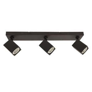 Spot Quadro Zwart GU10 3-Lichts