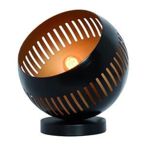 Freelight Tafellamp Globo Zwart - Goud Ø 24cm